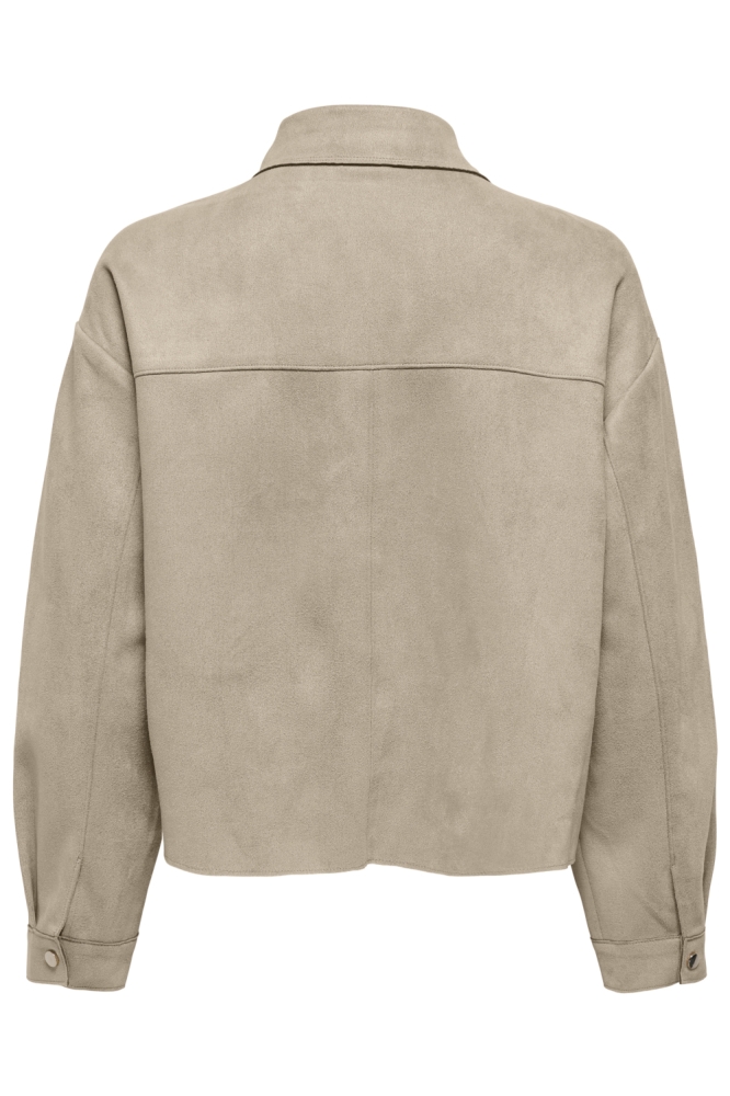 Jacqueline de Yong beige dames blouse | Achteraanzicht