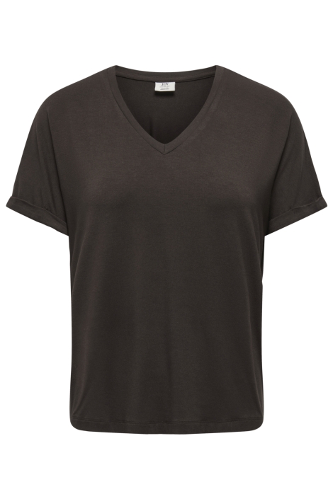 Jacqueline de Yong bruine dames t-shirt | Vooraanzicht