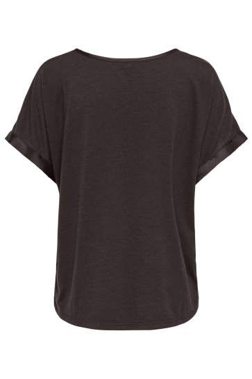 Jacqueline de Yong T-shirt JDYFIFI S/S TOP WVN NOOS 15379643 CHOCOLATE TORTE
