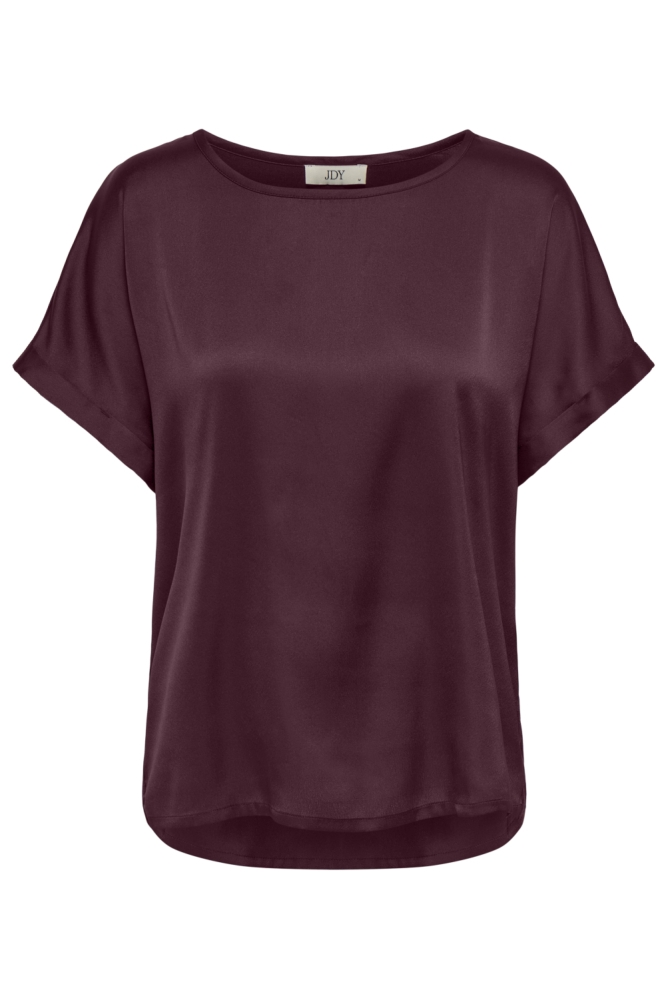 Jacqueline de Yong bordeaux dames t-shirt | Vooraanzicht