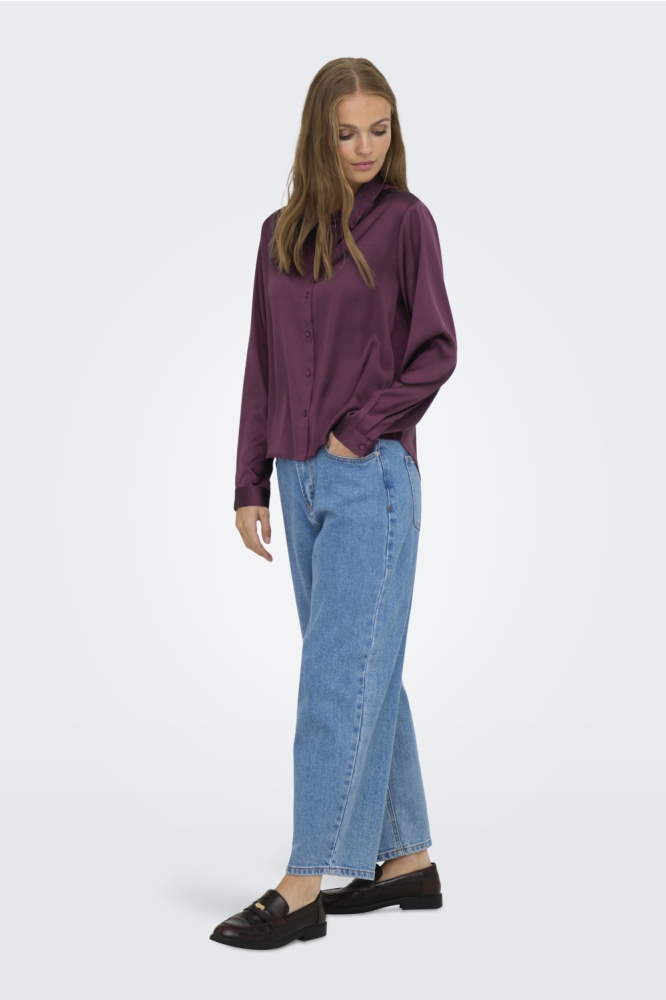 Jacqueline de Yong bordeaux dames blouse | Model