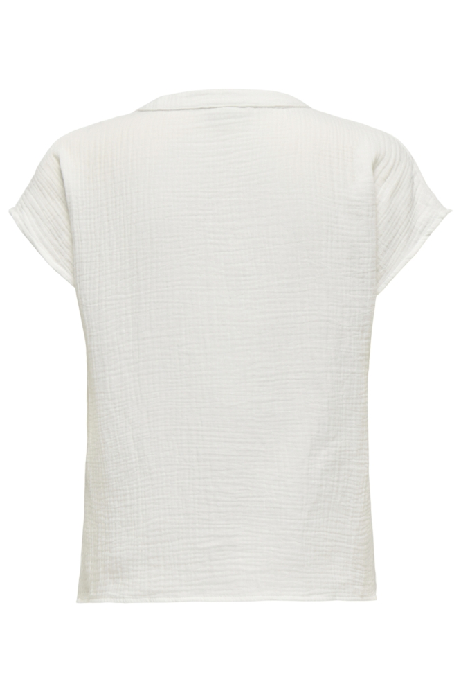 Jacqueline de Yong ecru dames blouse | Achteraanzicht