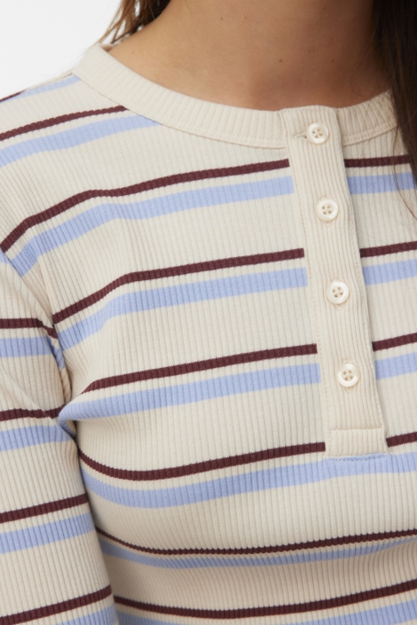 Vero Moda beige dames t-shirt | Close up