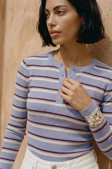 Vero Moda vmkatie ls o-neck top jrs ga Blauw