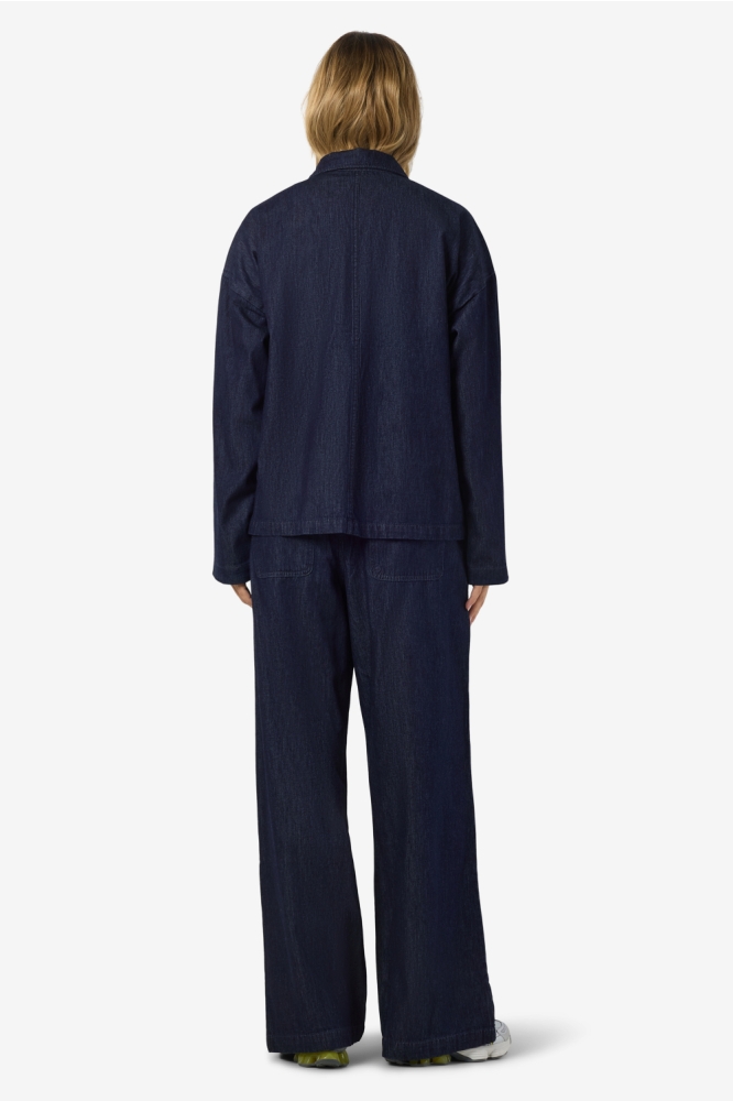 Noisy may blauwe dames blouse | Model