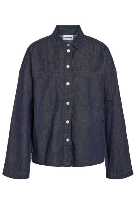 Noisy may blauwe dames blouse | Vooraanzicht