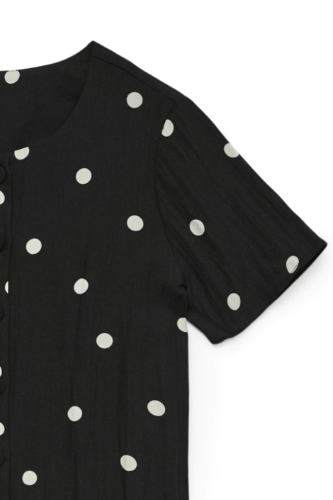 Vero Moda zwarte dames blouse | Close up