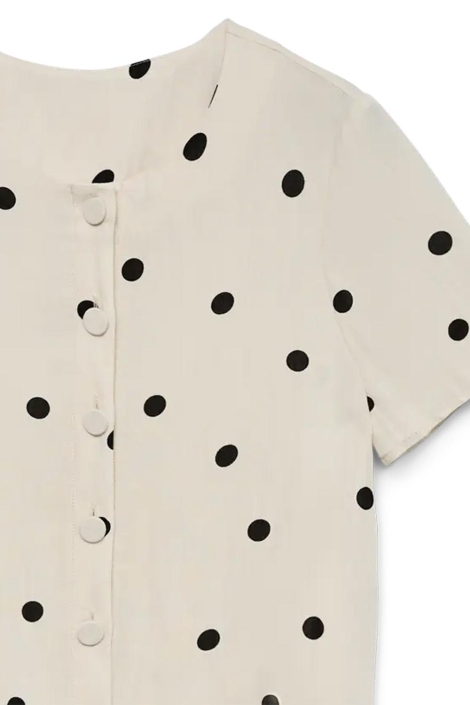 Vero Moda beige dames blouse | Close up