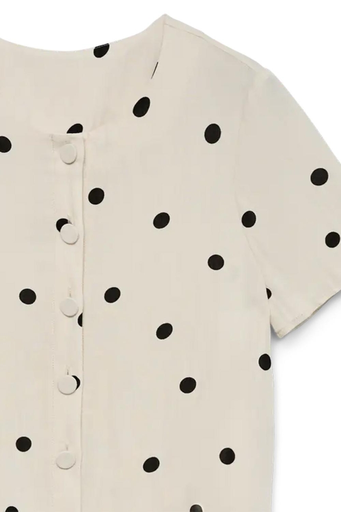 Vero Moda beige dames blouse | Close up