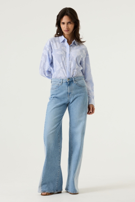 Garcia blauwe dames blouse | Model