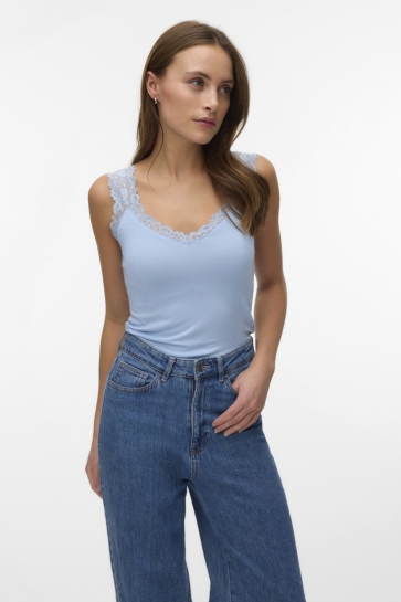 Vero Moda VMROSA SL TOP JRS NOOS 10287348 Cashmere Blue
