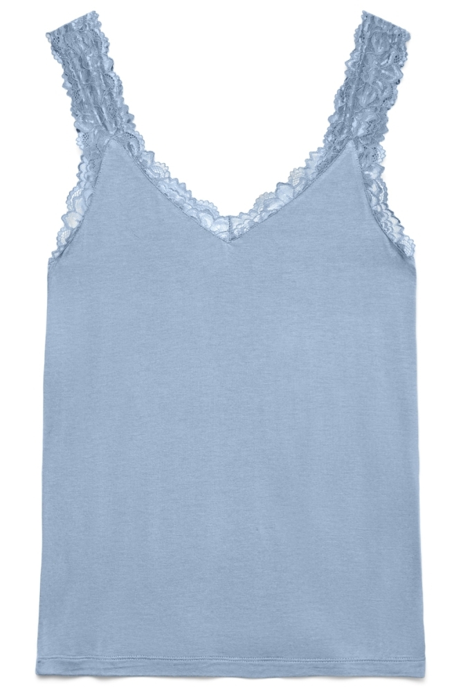 Vero Moda blauwe dames top | Vooraanzicht