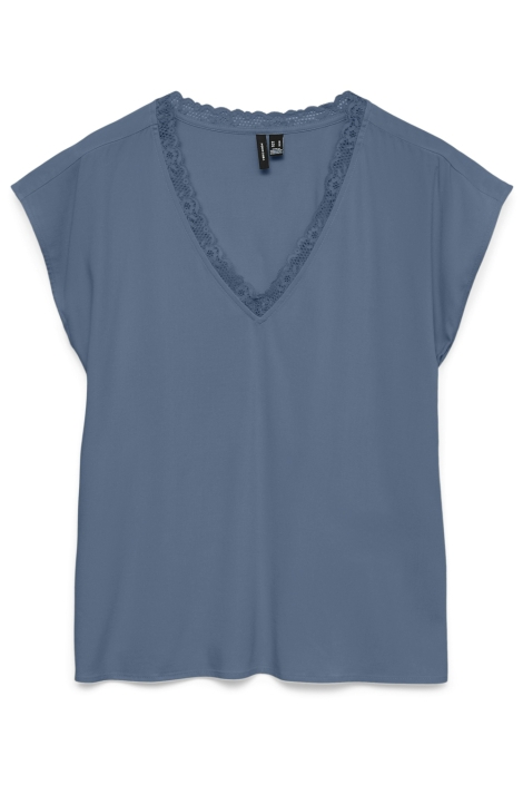 Vero Moda blauwe dames t-shirt | Vooraanzicht