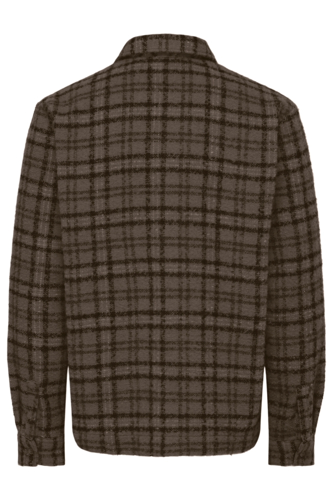 Only & Sons bruine heren overhemd | Achteraanzicht