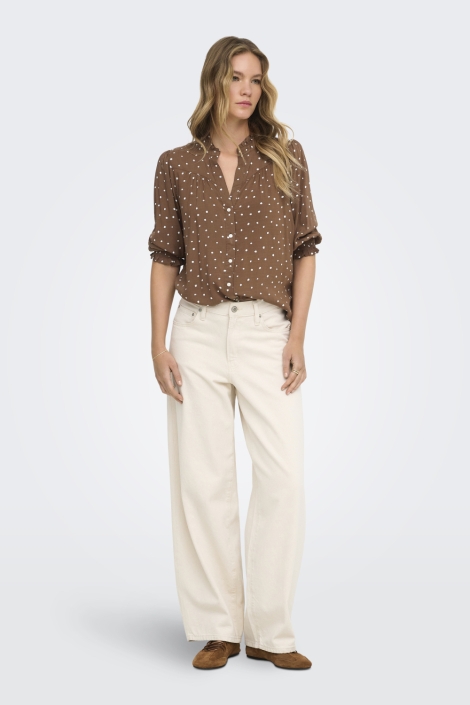 Only bruine dames blouse | Model