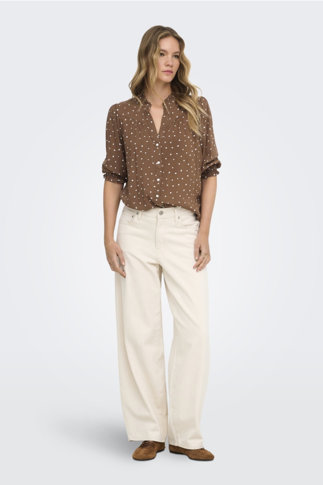 Only bruine dames blouse | Model