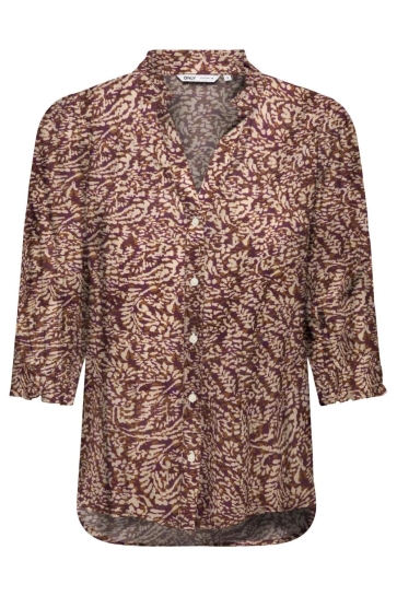 Only Blouse ONLRAYA 3/4 SHIRT WVN NOOS 15332997 SPICED APPLE/ETHNIC PAISLEY