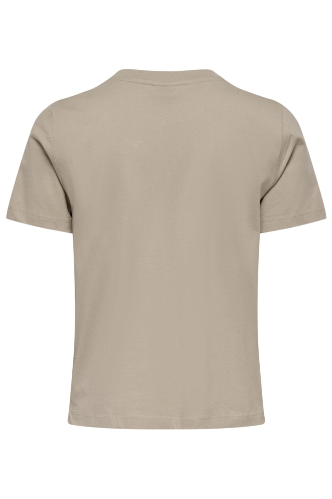 Jacqueline de Yong camel dames t-shirt | Achteraanzicht