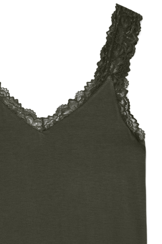 Vero Moda groene dames top | Close up