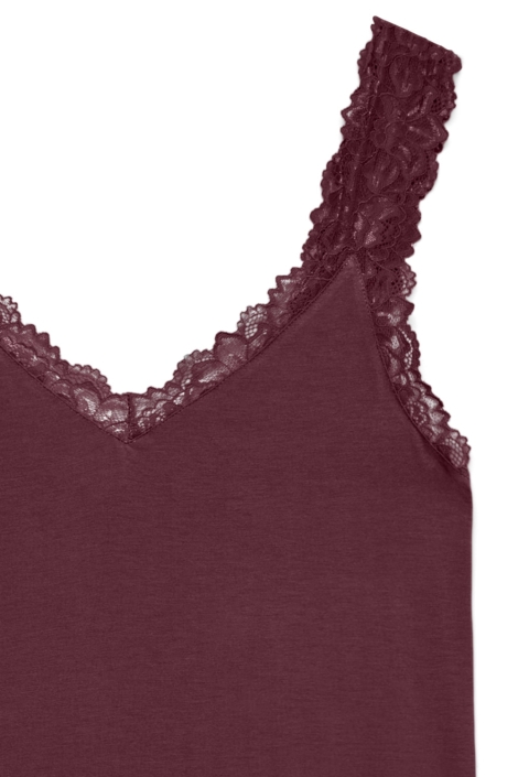 Vero Moda bordeaux dames top | Close up