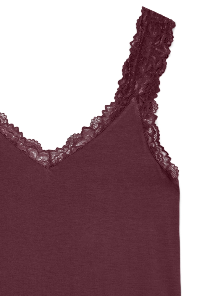 Vero Moda bordeaux dames top | Close up