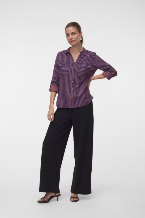 Vero Moda blauwe dames blouse | Model