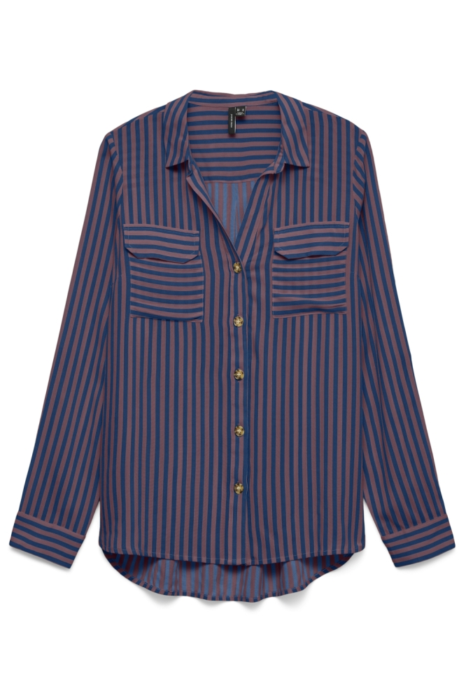 Vero Moda blauwe dames blouse | Vooraanzicht