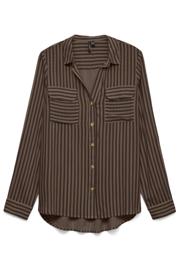 Vero Moda vmbumpy l/s shirt new wvn noos Bruin
