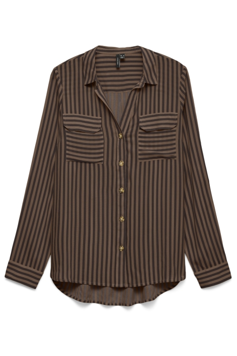 Vero Moda bruine dames blouse | Vooraanzicht