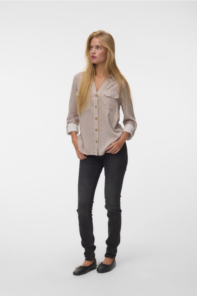 Vero Moda bruine dames blouse | Model
