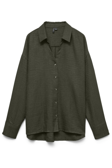 Vero Moda vmmelaney queeny ls shirt wvn noos Groen