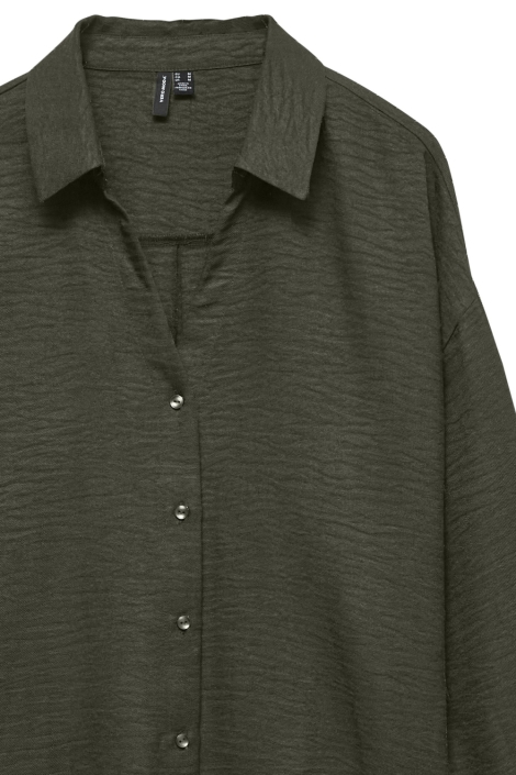 Vero Moda groene dames blouse | Close up