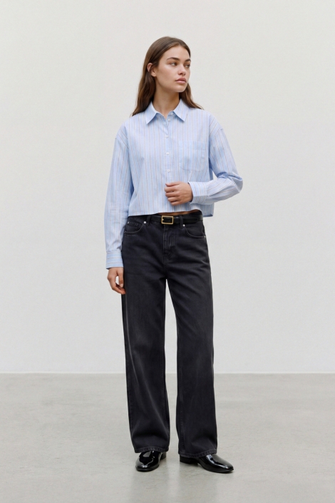 Vero Moda blauwe dames blouse | Model