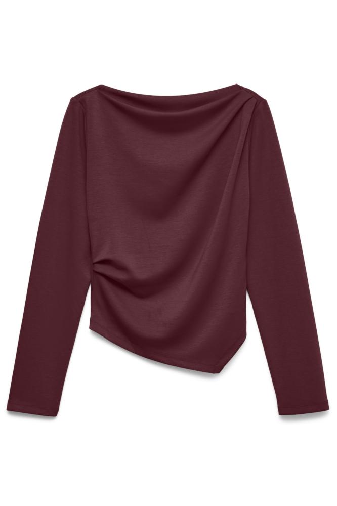 Vero Moda bordeaux dames top | Vooraanzicht