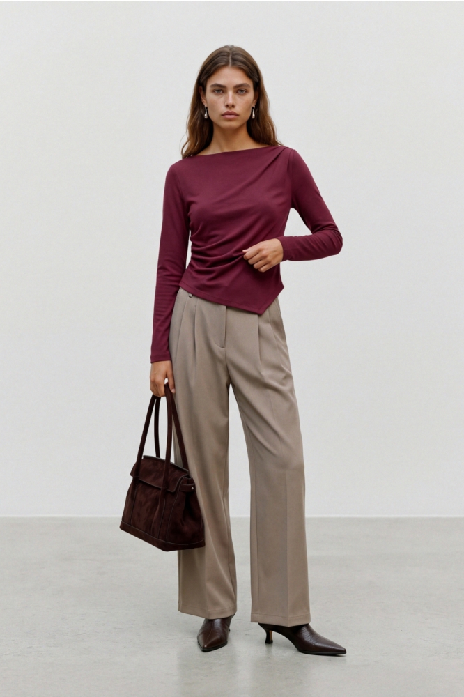 Vero Moda bordeaux dames top | Model