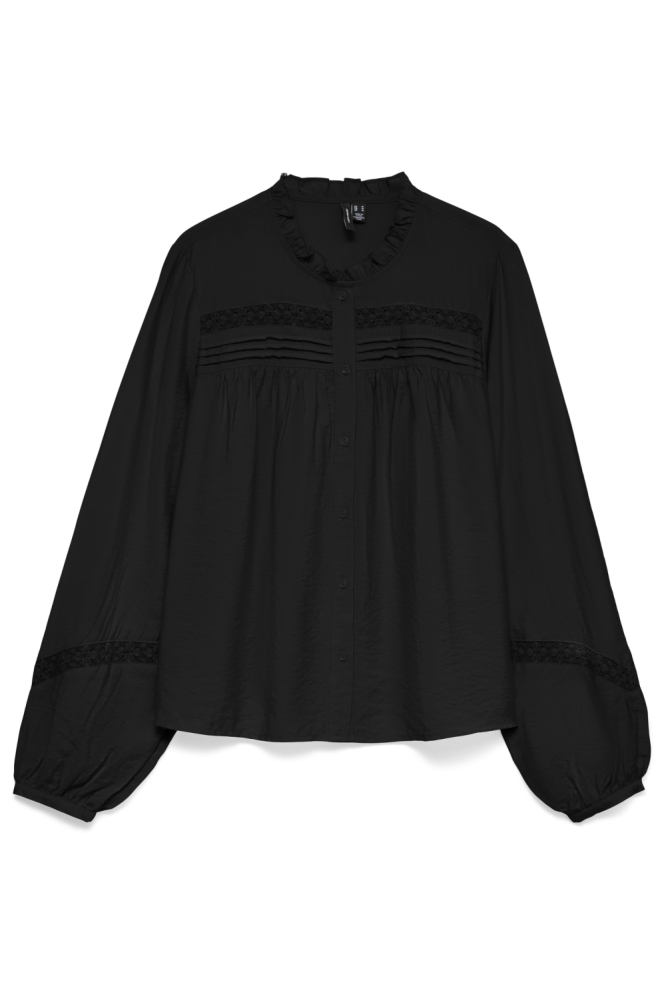 Vero Moda zwarte dames blouse | Vooraanzicht