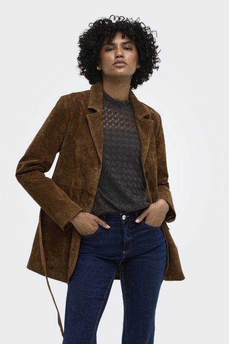 Jacqueline de Yong bruine dames top | Model