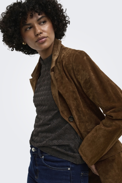 Jacqueline de Yong bruine dames top | Model