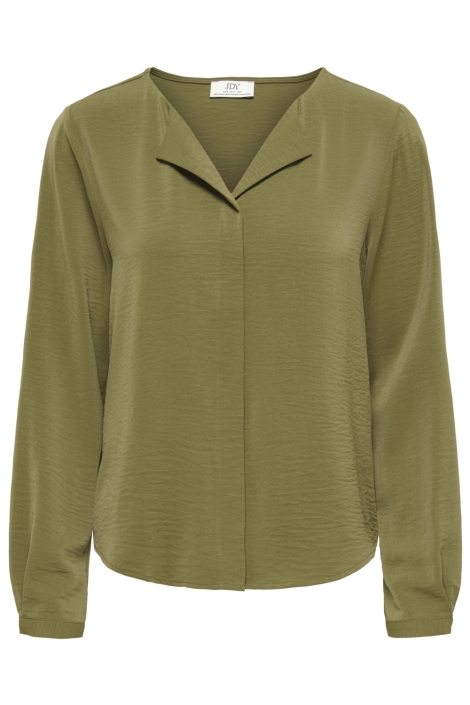 Jacqueline de Yong groene dames blouse | Vooraanzicht