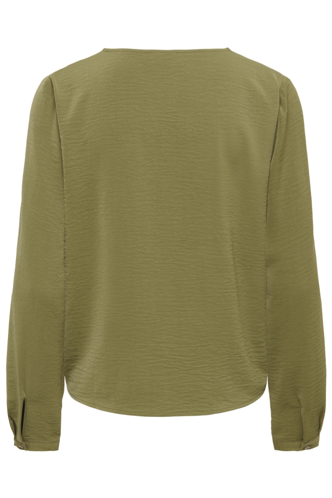 Jacqueline de Yong groene dames blouse | Achteraanzicht