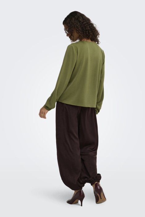 Jacqueline de Yong groene dames blouse | Model