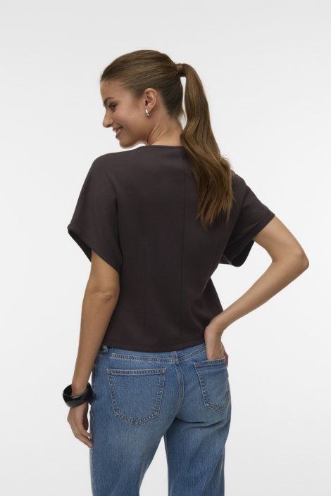 Vero Moda bruine dames blazer | Model vooraanzicht