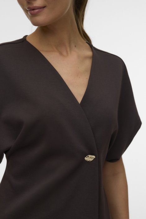 Vero Moda bruine dames blazer | Close up