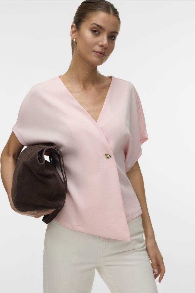 Vero Moda roze dames blazer | Model vooraanzicht