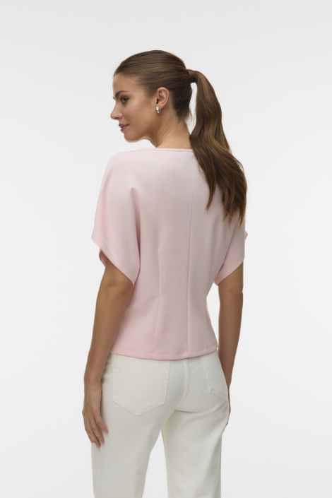 Vero Moda roze dames blazer | Model achteraanzicht