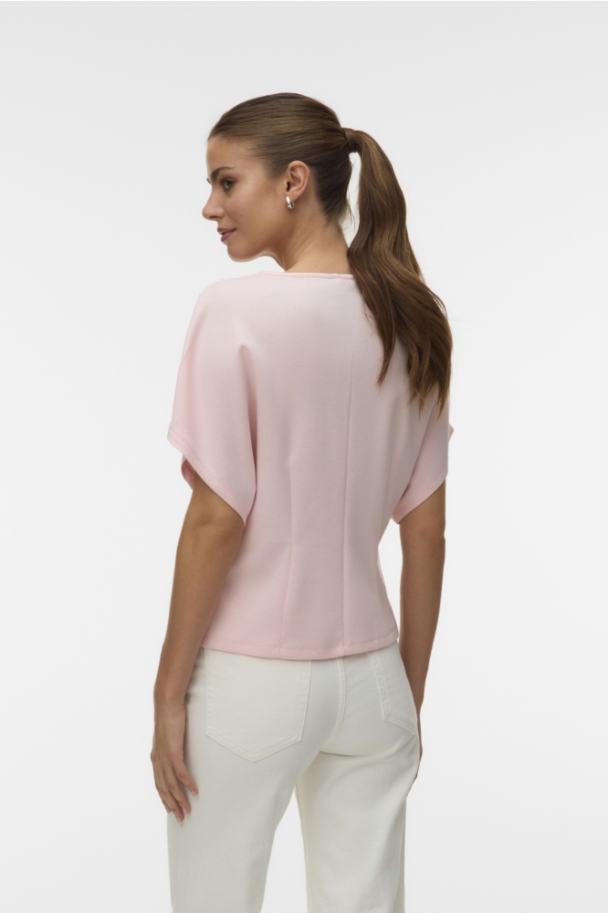 Vero Moda roze dames blazer | Model achteraanzicht