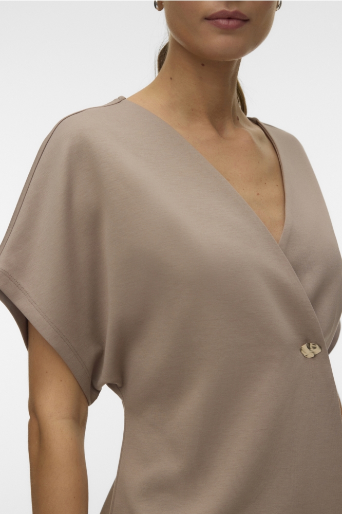 Vero Moda taupe dames blazer | Close up