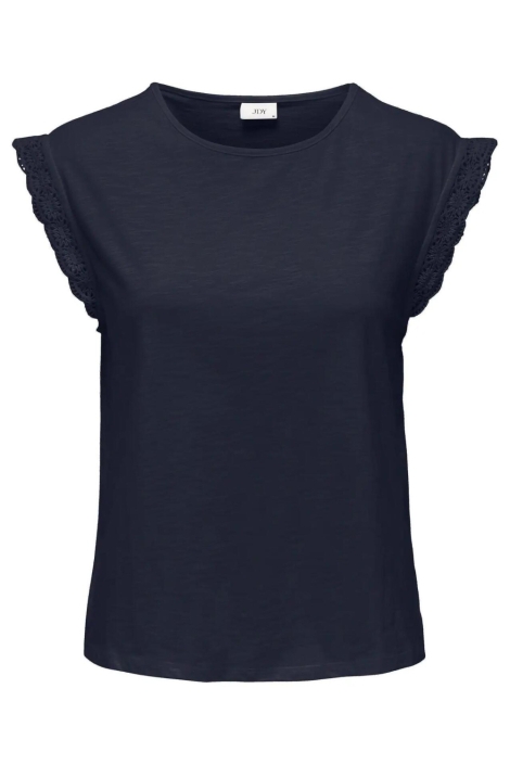 Jacqueline de Yong blauwe dames t-shirt | Vooraanzicht
