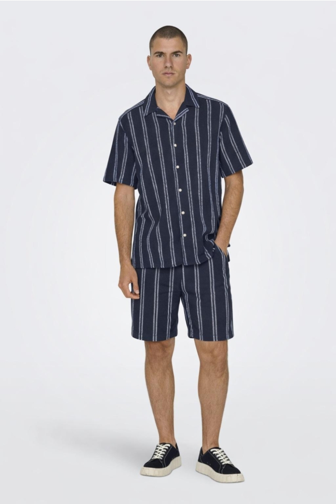 Only & Sons blauwe heren overhemd | Model