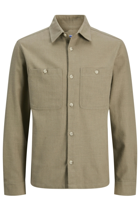 Jack & Jones groene heren overhemd | Model achteraanzicht